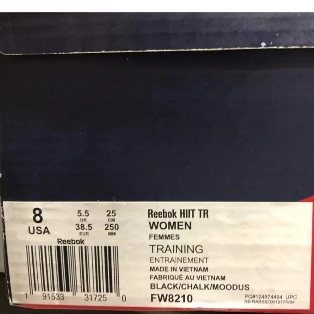 Reebok Women’s Hiit Training Shoes Black, Size 8 M.